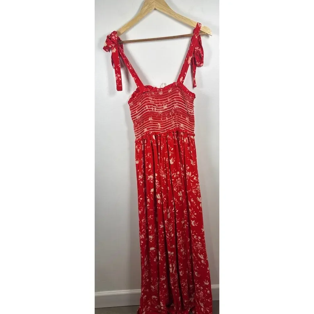 Free People Color My World Wide Leg Palazzo Pants Jumpsuit Boho - XS